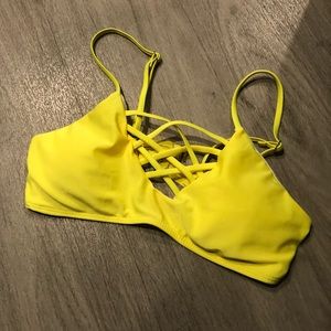 Yellow bikini top